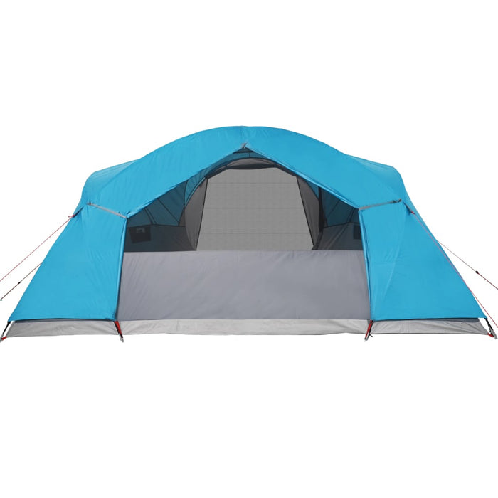 Tenda da Campeggio 8 Persone Blu 360x430x195 cm Taffetà 190T 94422