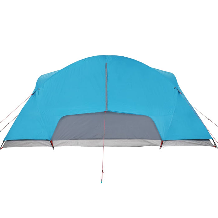 Tenda da Campeggio 8 Persone Blu 360x430x195 cm Taffetà 190T 94422