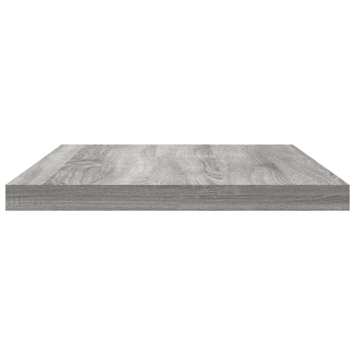 Mensole Parete 4pz Grigio Sonoma 40x20x1,5cm Legno Multistrato 838203