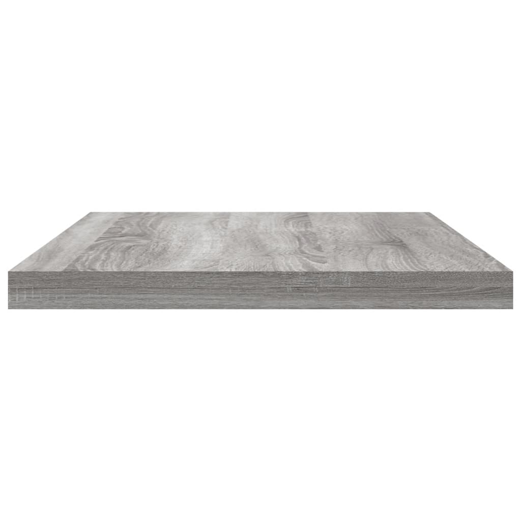 Mensole Parete 8pz Grigio Sonoma 40x20x1,5cm Legno Multistrato 838204