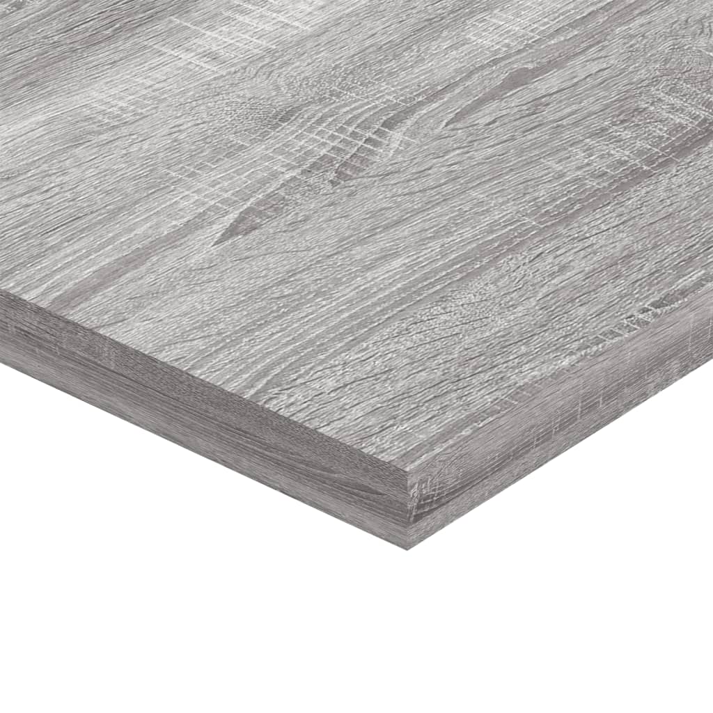 Mensole Parete 8pz Grigio Sonoma 40x20x1,5cm Legno Multistrato 838204