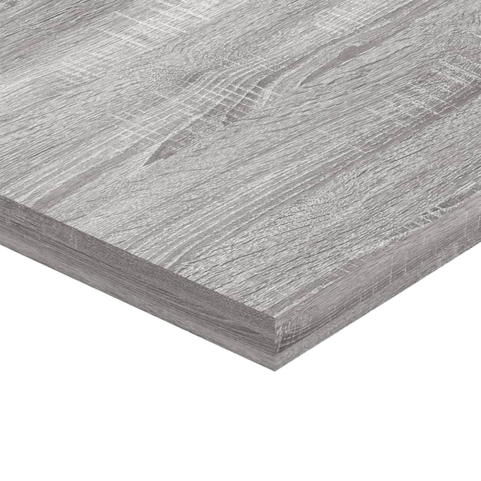 Mensole Parete 8pz Grigio Sonoma 40x20x1,5cm Legno Multistrato 838204