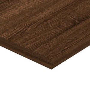 Mensole Parete 4pz Rovere Marrone 40x20x1,5cm Legno Multistrato 838205