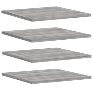 Mensole Parete 4pz Grigio Sonoma 40x50x1,5cm Legno Multistrato 838221