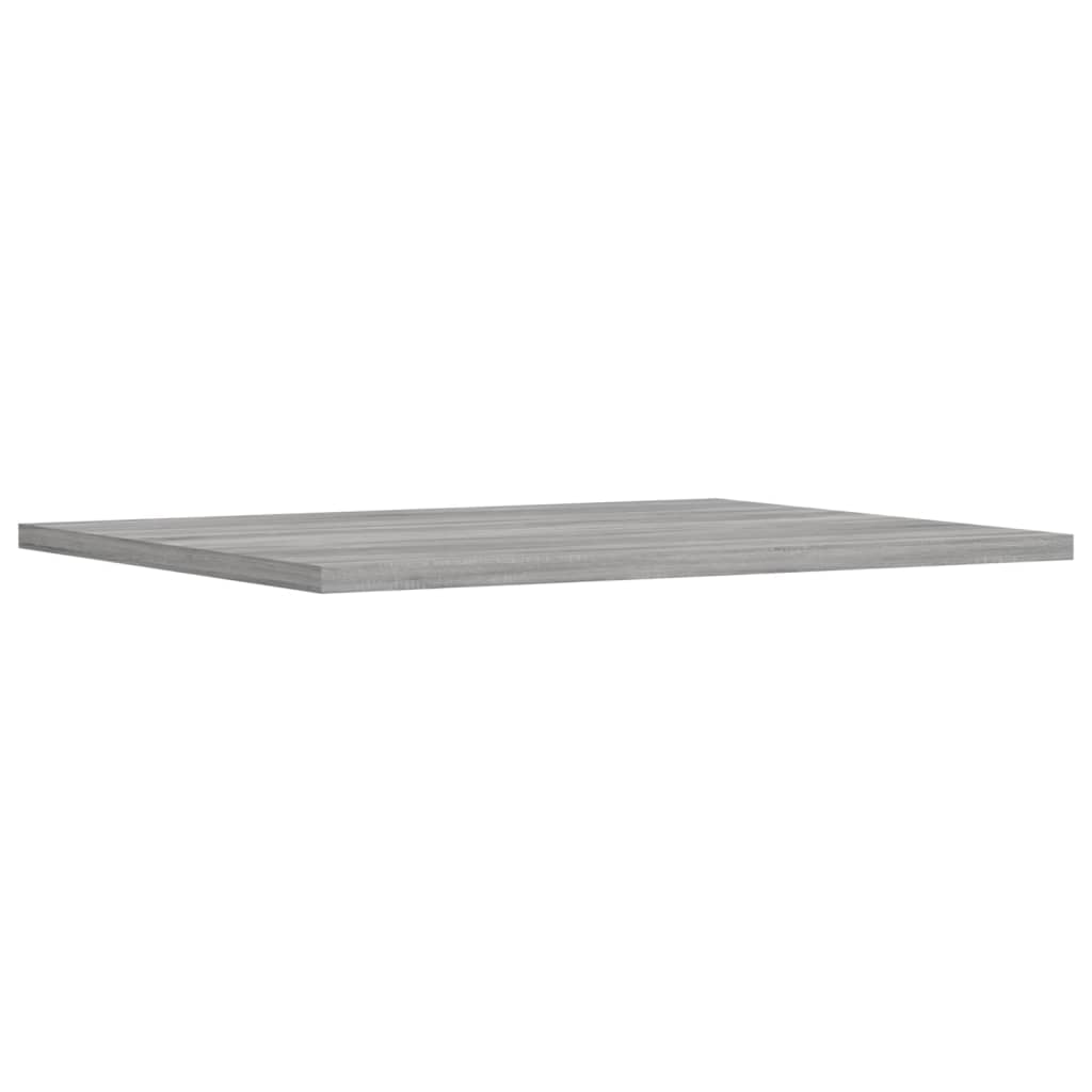 Mensole Parete 4pz Grigio Sonoma 40x50x1,5cm Legno Multistrato 838221