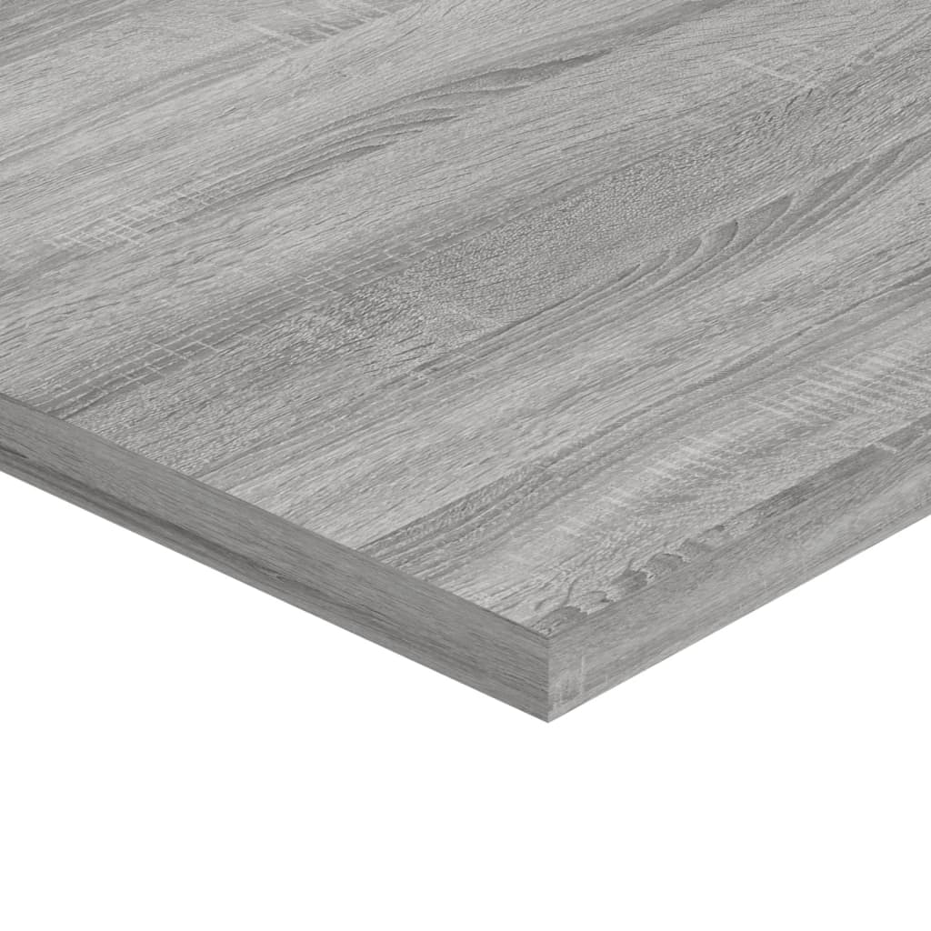 Mensole Parete 4pz Grigio Sonoma 40x50x1,5cm Legno Multistrato 838221