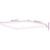 Mensole Parete 4pz Grigio Sonoma 40x50x1,5cm Legno Multistrato 838221