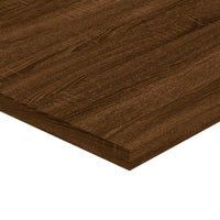 Mensole Parete 4pz Rovere Marrone 40x50x1,5cm Legno Multistrato 838223