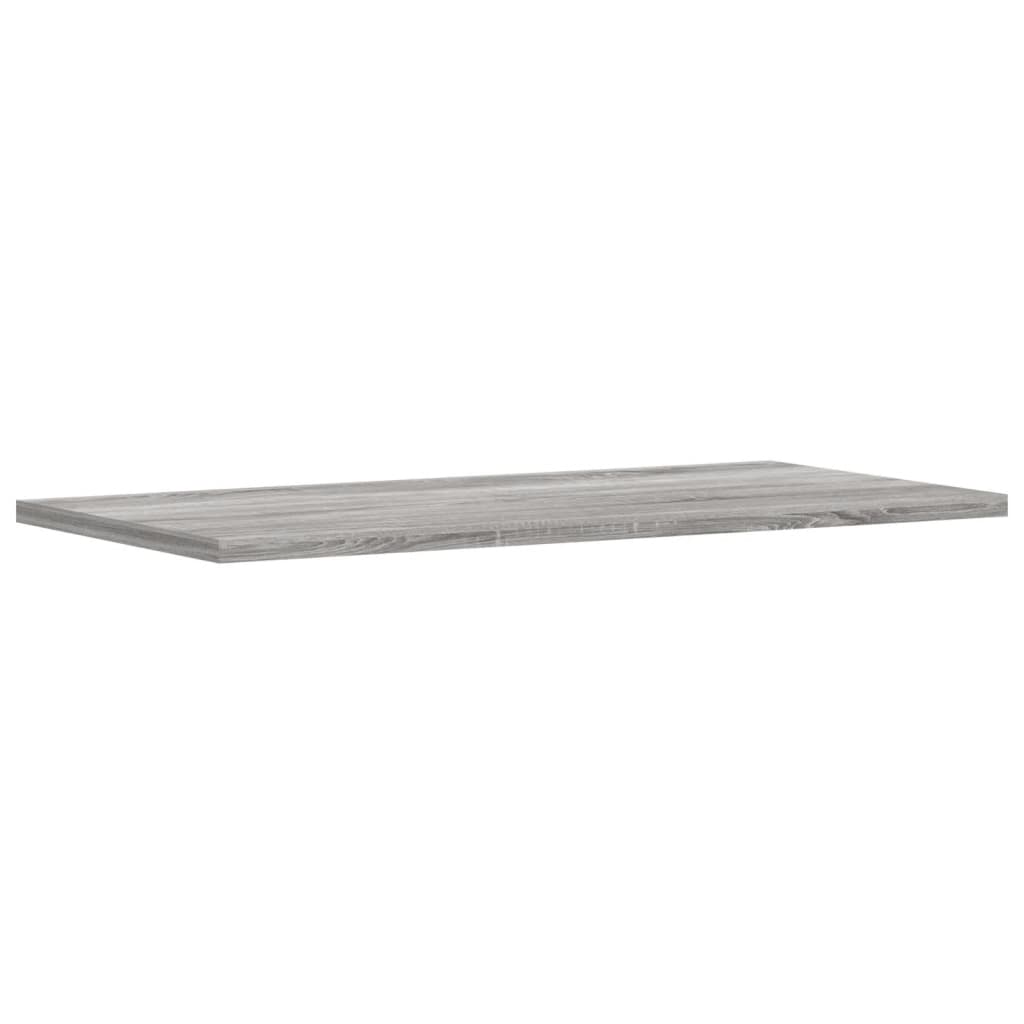 Mensole Parete 4pz Grigio Sonoma 60x20x1,5cm Legno Multistrato 838233