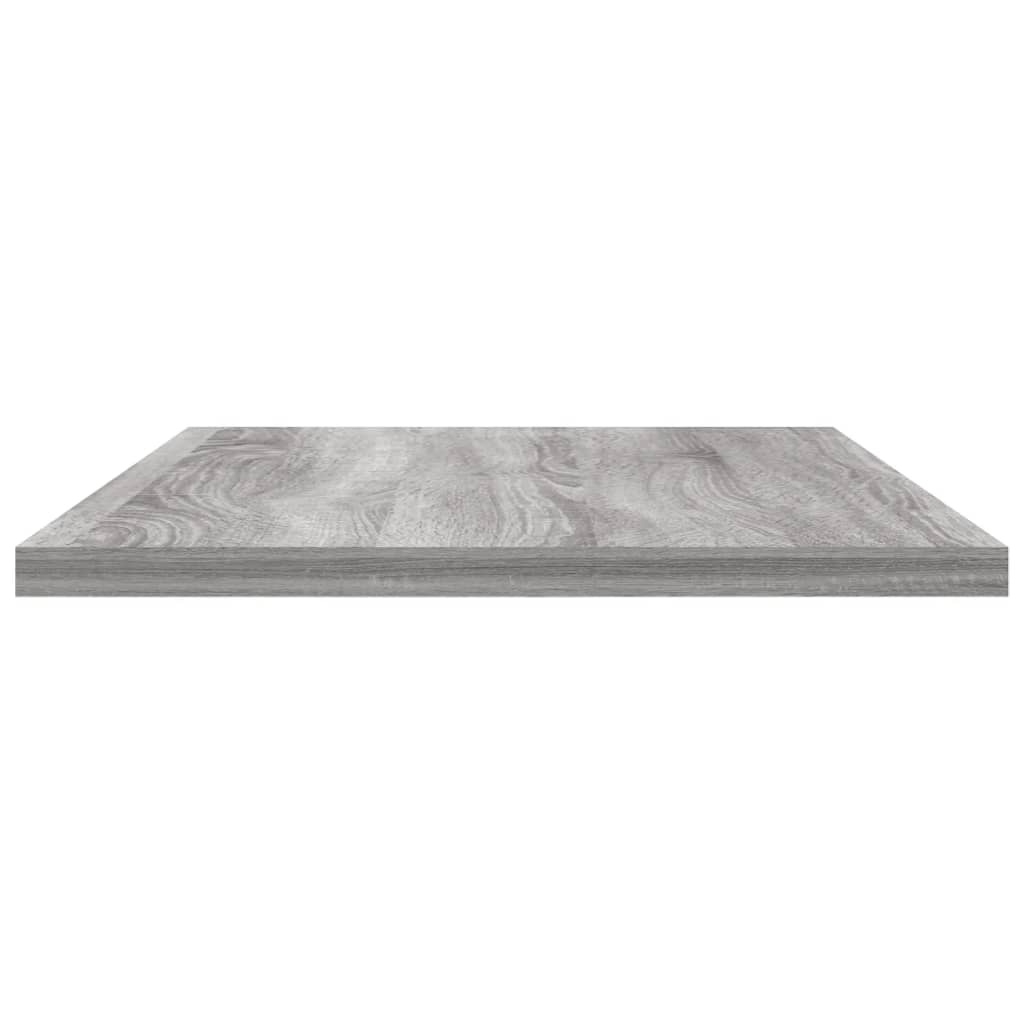 Mensole Parete 4pz Grigio Sonoma 60x20x1,5cm Legno Multistrato 838233