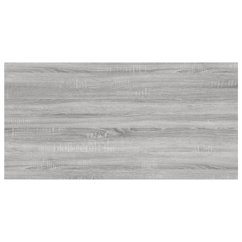 Mensole Parete 4pz Grigio Sonoma 60x30x1,5cm Legno Multistrato 838239