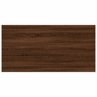 Mensole Parete 4pz Rovere Marrone 60x30x1,5cm Legno Multistrato 838241