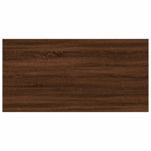 Mensole Parete 4pz Rovere Marrone 60x30x1,5cm Legno Multistrato 838241