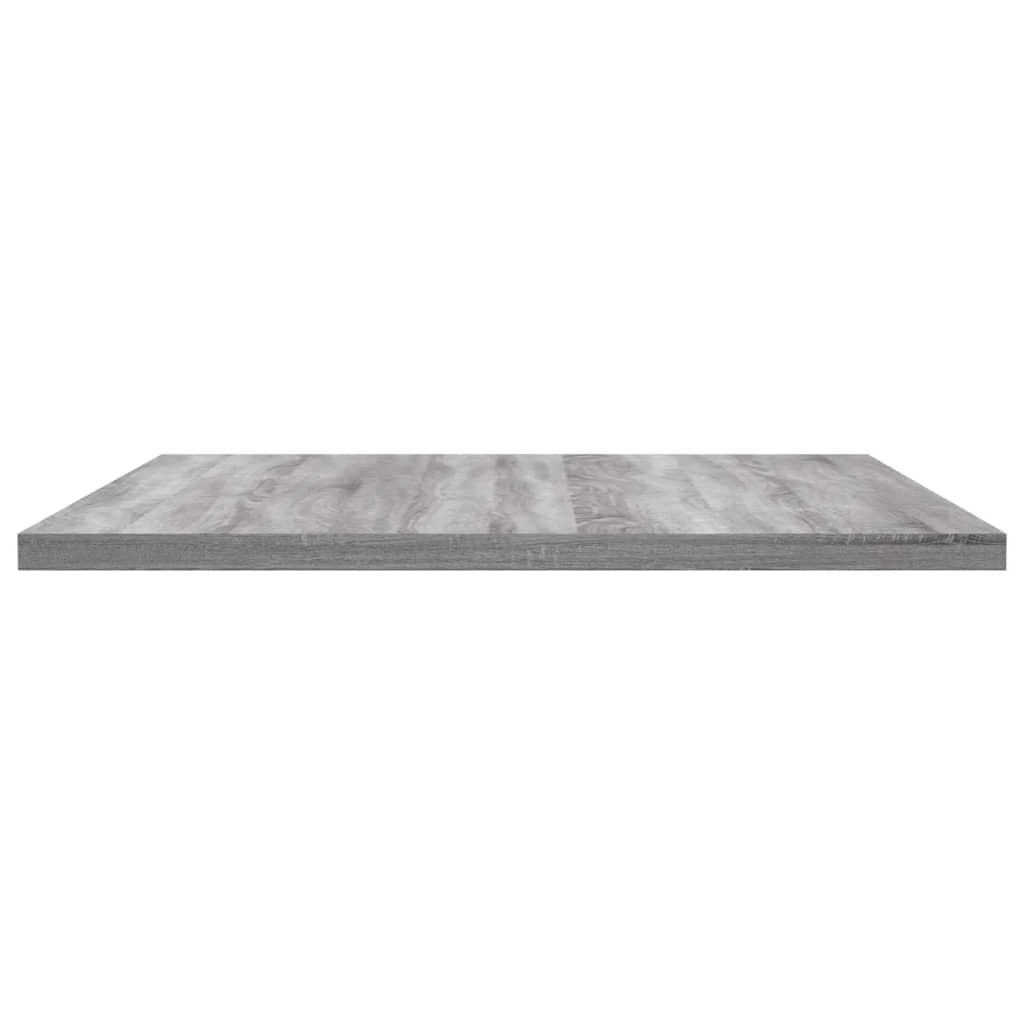 Mensole Parete 4pz Grigio Sonoma 60x40x1,5 cm Legno Multistrato 838245