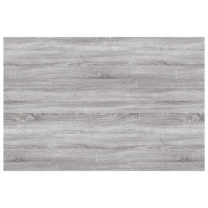 Mensole Parete 4pz Grigio Sonoma 60x40x1,5 cm Legno Multistrato 838245