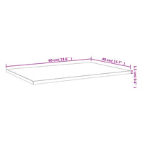 Mensole Parete 4pz Grigio Sonoma 60x40x1,5 cm Legno Multistrato 838245