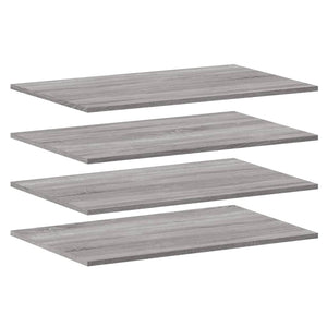 Mensole Parete 4pz Grigio Sonoma 80x50x1,5cm Legno Multistratocod mxl 87578