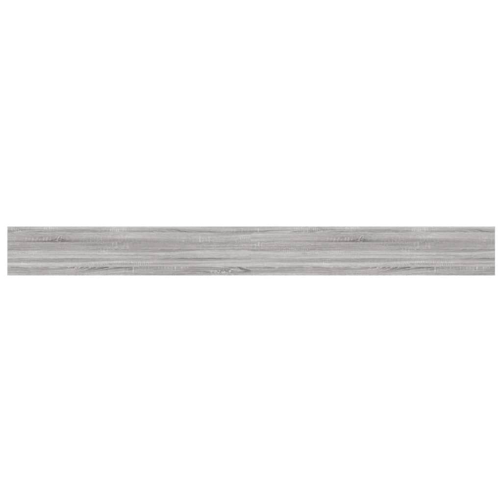 Mensole Parete 4pz Grigio Sonoma 100x10x1,5cm Legno Multistrato 838287