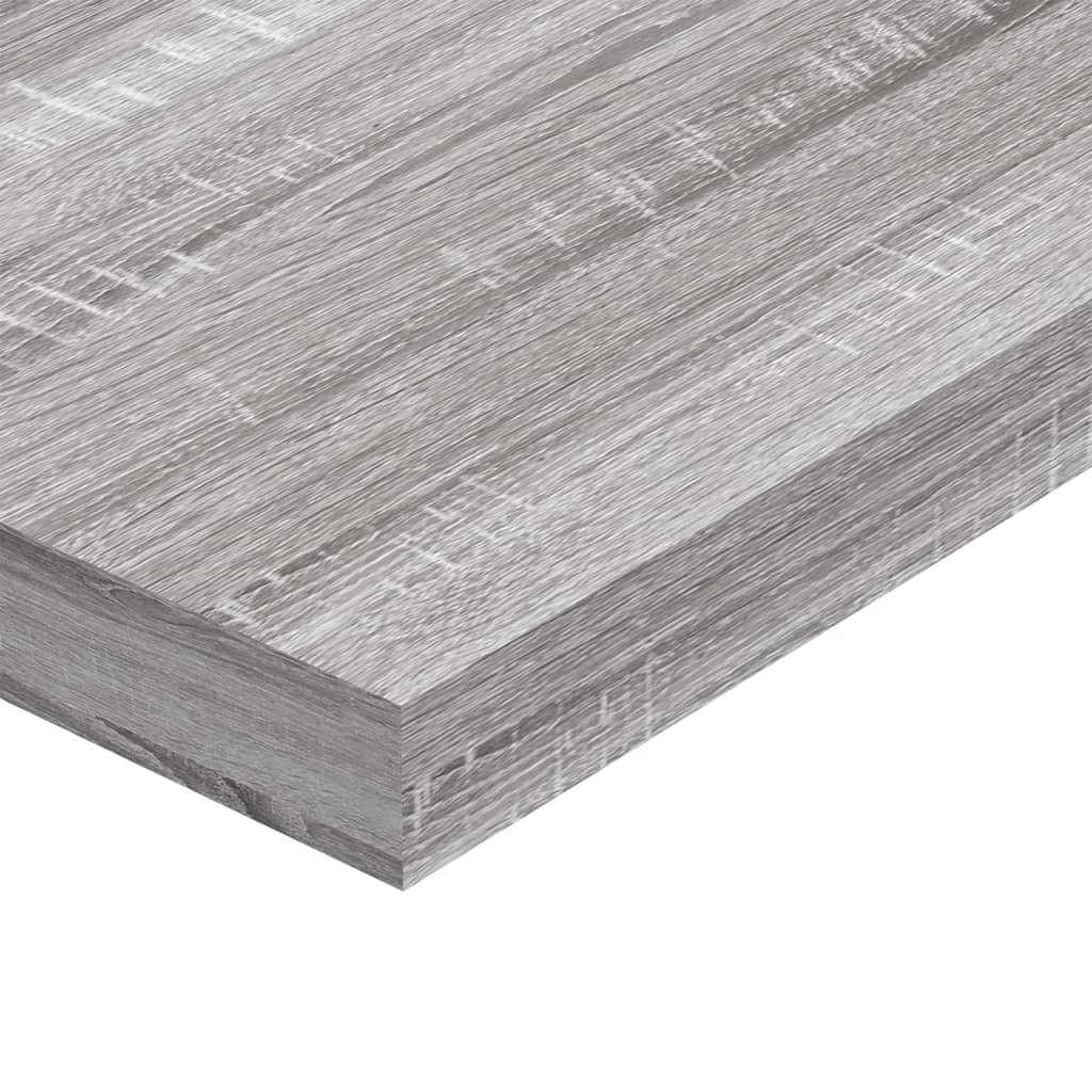 Mensole Parete 4pz Grigio Sonoma 100x10x1,5cm Legno Multistrato 838287