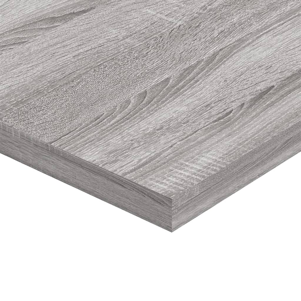 Mensole Parete 4pz Grigio Sonoma 100x30x1,5cm Legno Multistrato 838299