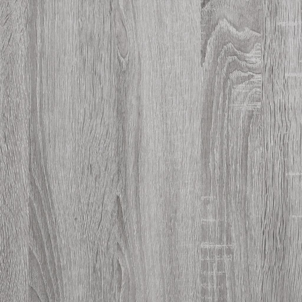 Mensole Parete 4pz Grigio Sonoma 100x30x1,5cm Legno Multistrato 838299