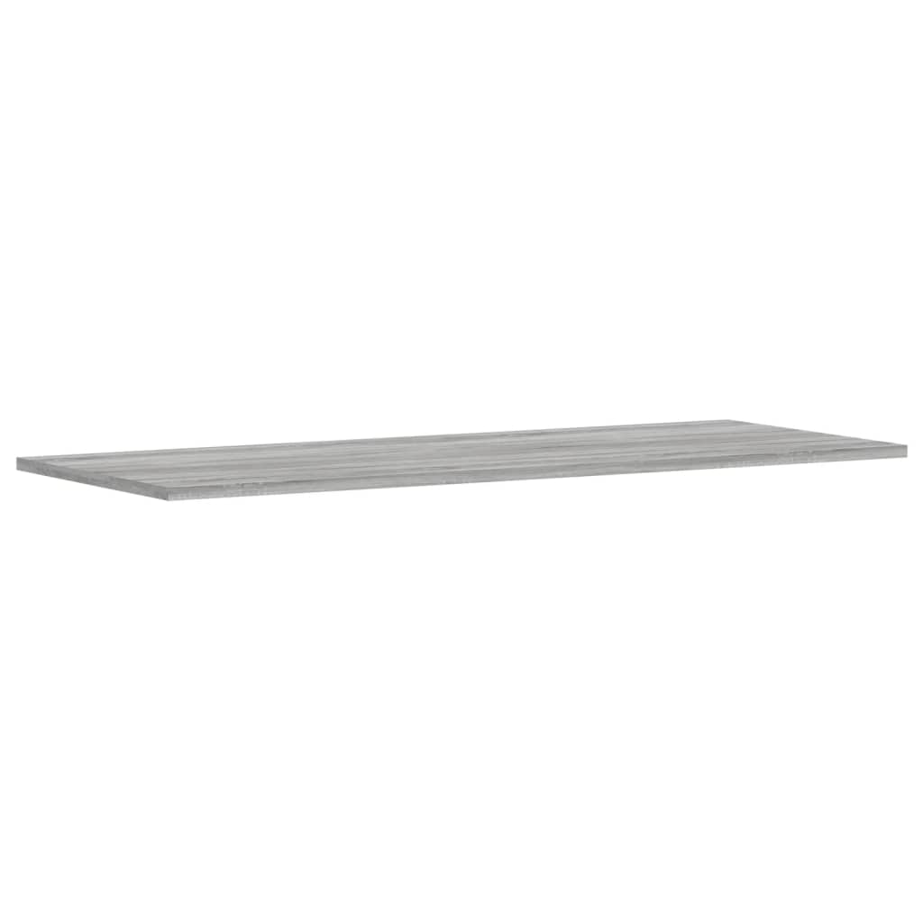 Mensole Parete 4pz Grigio Sonoma 100x40x1,5cm Legno Multistrato 838304