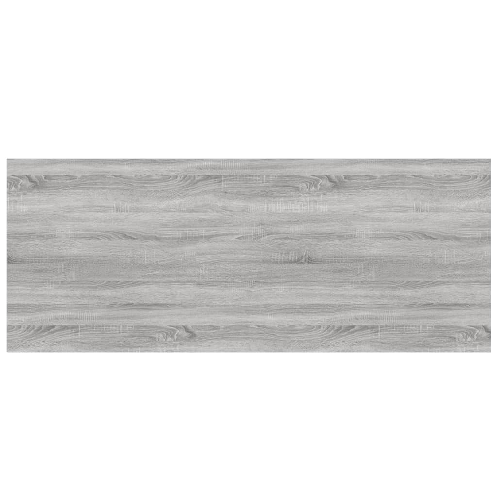 Mensole Parete 4pz Grigio Sonoma 100x40x1,5cm Legno Multistrato 838304