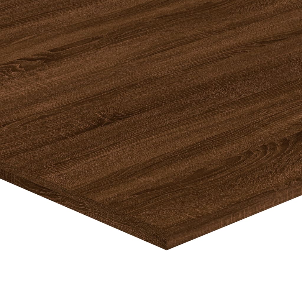 Mensole Parete 4pz Rovere Marrone 100x50x1,5 Legno Multistrato 838308