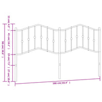 Testiera in Metallo Nero 160 cm 373824