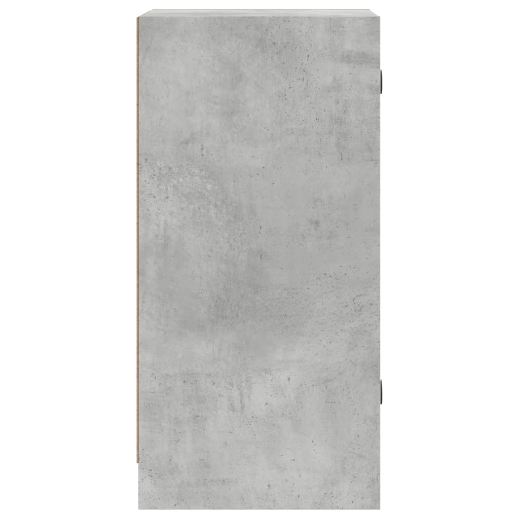 Mobile con Ante in Vetro Grigio Cemento 35x37x75,5 cm 836402