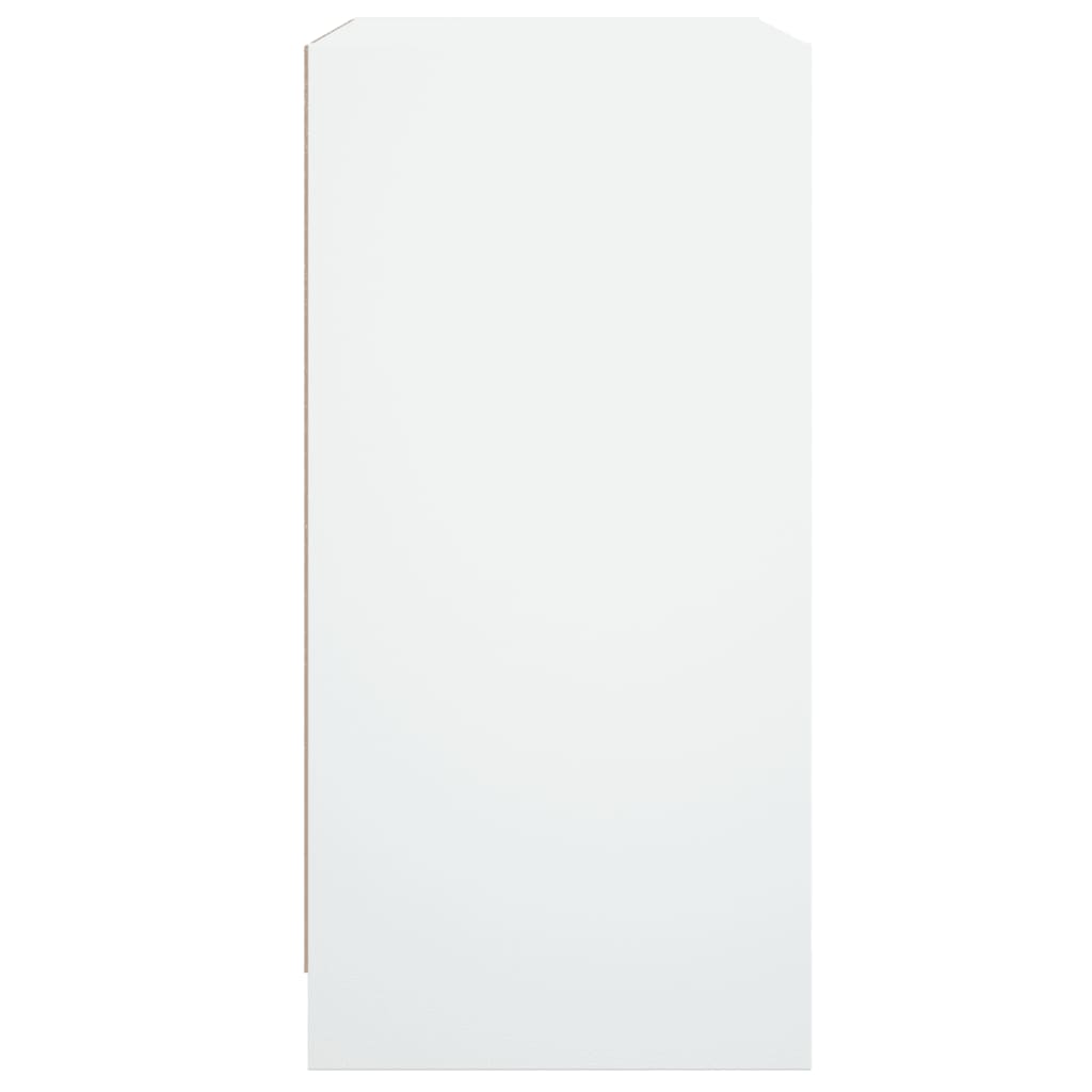 Mobile con Ante in Vetro Bianco 68x37x75,5 cm 836420