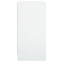 Mobile con Ante in Vetro Bianco 68x37x75,5 cm 836420