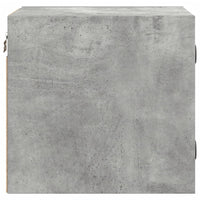 Comodini con Ante in Vetro 2pz Grigio Cemento 35x37x35 cm 836469