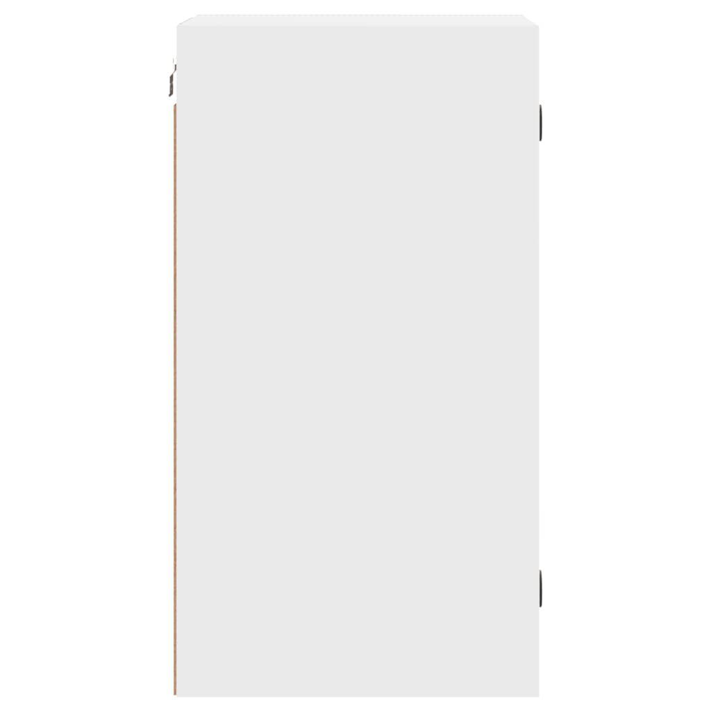 Mobile a Muro con Ante in Vetro Bianco 35x37x68,5 cm 836476