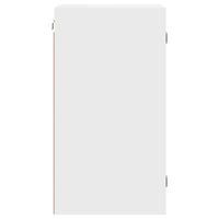 Mobile a Muro con Ante in Vetro Bianco 35x37x68,5 cm 836476