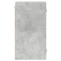 Mobile a Muro con Ante in Vetro Grigio Cemento 35x37x68,5 cm 836479