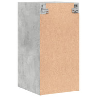 Mobile a Muro con Ante in Vetro Grigio Cemento 35x37x68,5 cm 836479