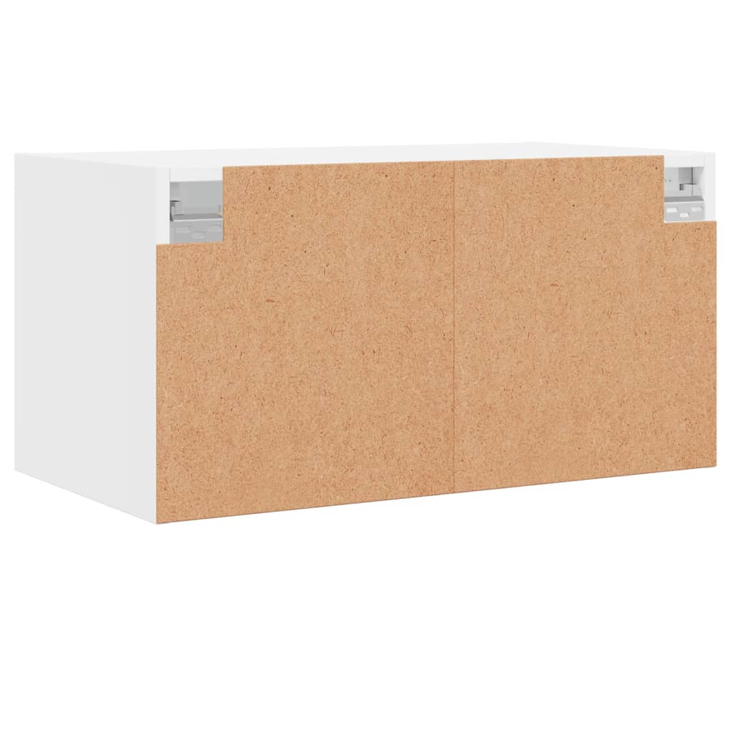 Mobili a Muro con Ante in Vetro 2pz Bianco 68,5x37x35 cm 836498