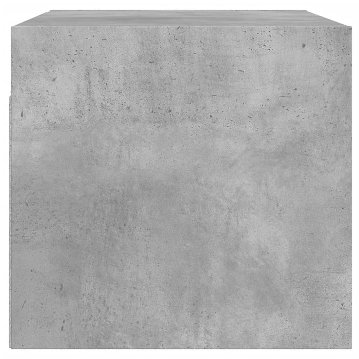 Mobile a Muro con Ante in Vetro Grigio Cemento 68,5x37x35 cm 836503