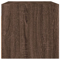 Mobili a Muro con Ante in Vetro 2pz Rovere Marrone 68,5x37x35cm 836510