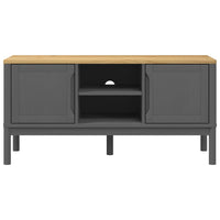 Mobile TV FLORO Grigio 114x43x55 cm in Legno di Pino 374016