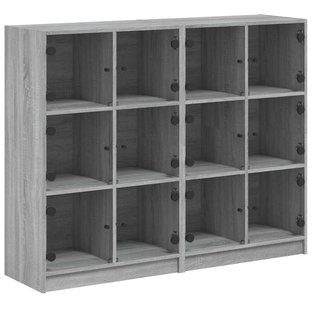 Libreria Ante Grigio Sonoma 136x37x109 cm in Legno Multistratocod mxl 111195