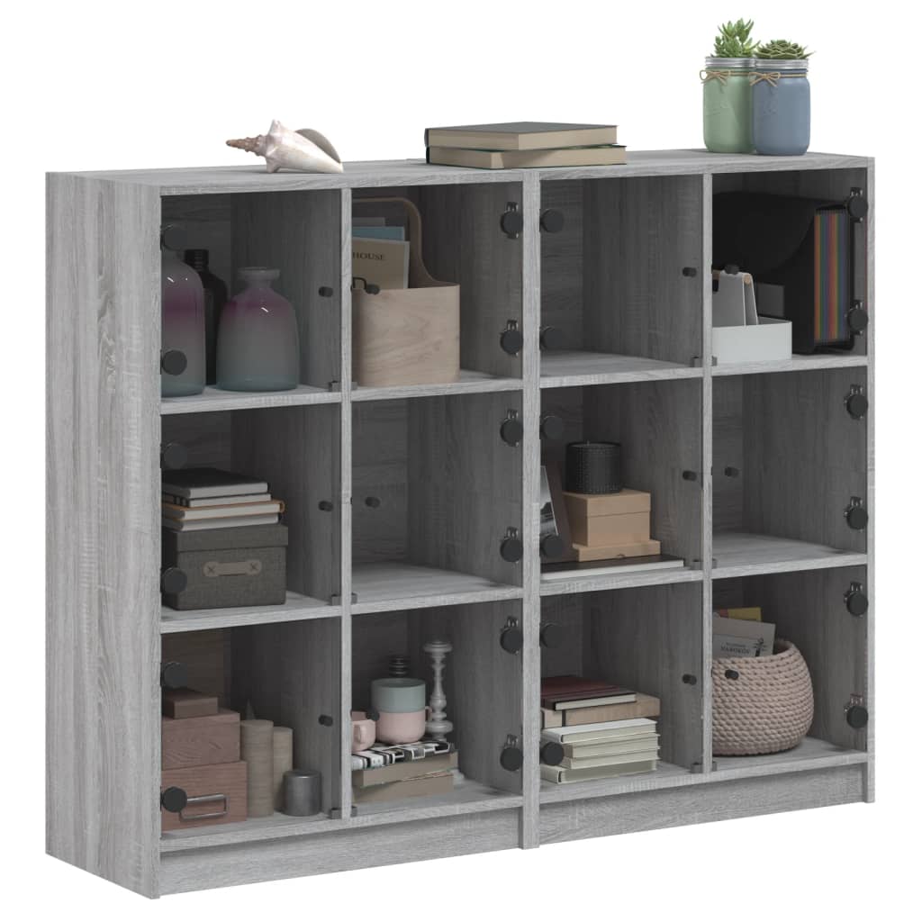 Libreria Ante Grigio Sonoma 136x37x109 cm in Legno Multistrato 3206515