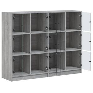 Libreria Ante Grigio Sonoma 136x37x109 cm in Legno Multistrato 3206515