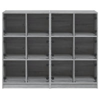 Libreria Ante Grigio Sonoma 136x37x109 cm in Legno Multistrato 3206515