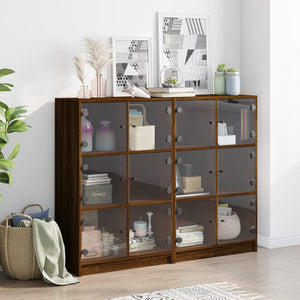 Libreria Ante Rovere Marrone 136x37x109 cm in Legno Multistrato 3206516