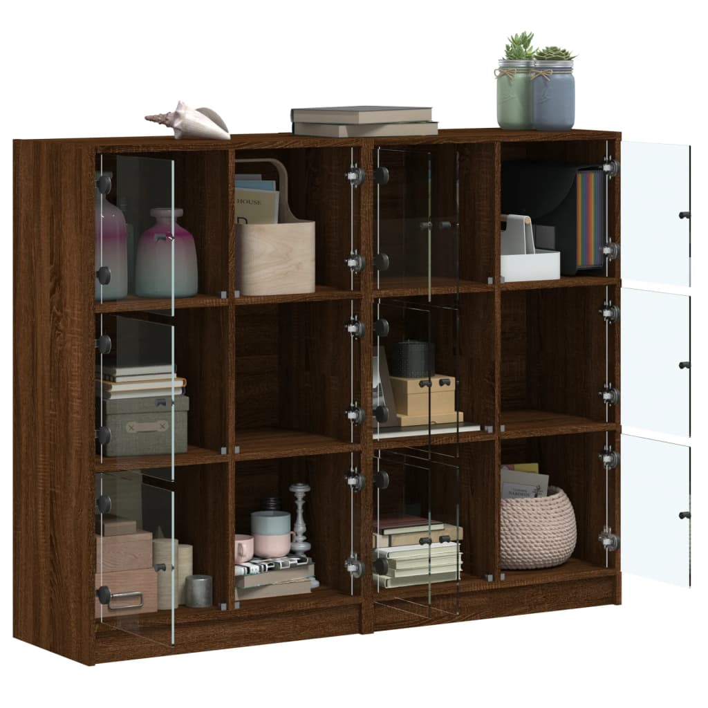 Libreria Ante Rovere Marrone 136x37x109 cm in Legno Multistrato 3206516