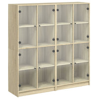 Libreria Ante Rovere Sonoma 136x37x142 cm in Legno Multistrato 3206519