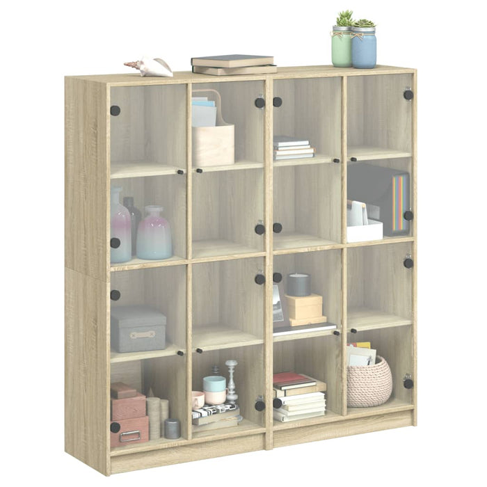 Libreria Ante Rovere Sonoma 136x37x142 cm in Legno Multistrato 3206519