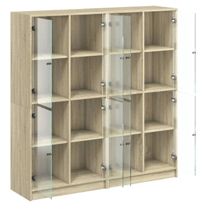 Libreria Ante Rovere Sonoma 136x37x142 cm in Legno Multistrato 3206519